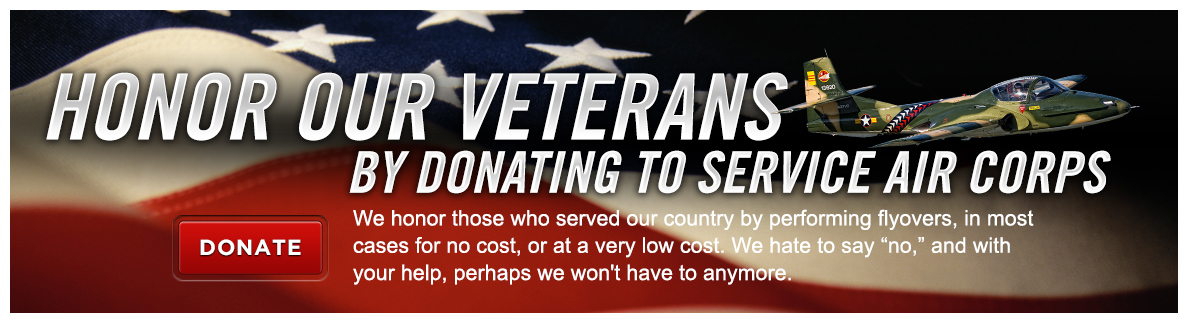 Honor our veterans by donating to Service Air Corps